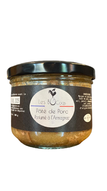 Les Bocoqs - Pâté de Porc Parfumé à l'Armagnac